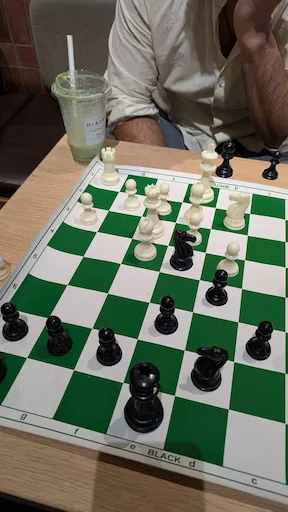 Hardeep playing chess